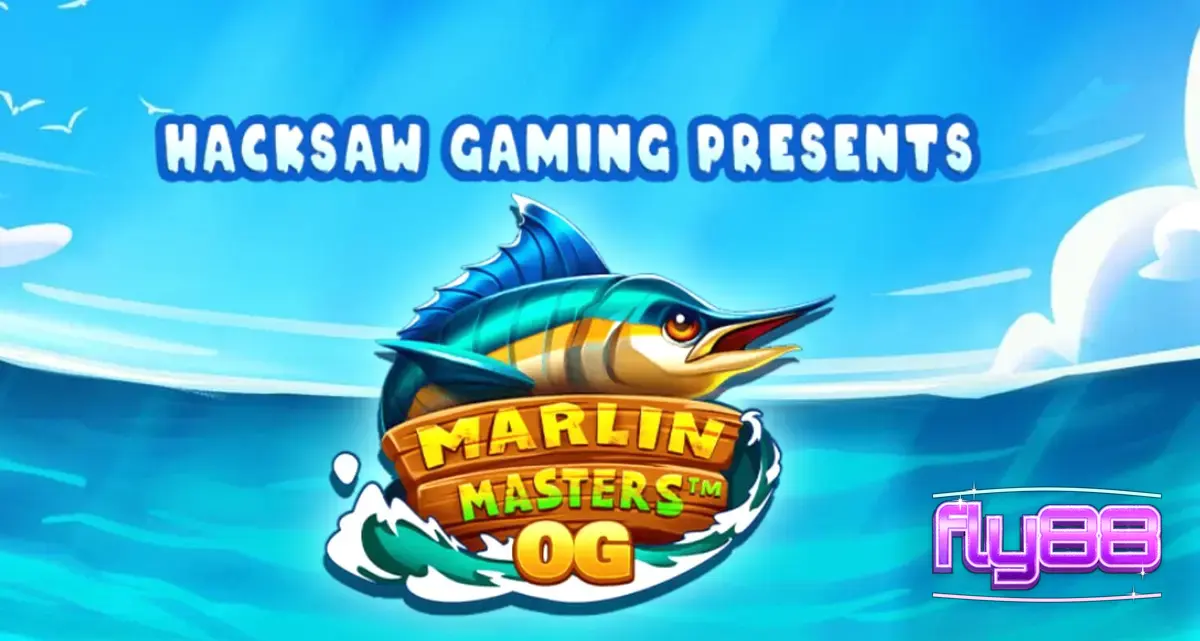 Giao diện trò chơi slot Marlin Masters OG với hình ảnh đại dương và các biểu tượng cá