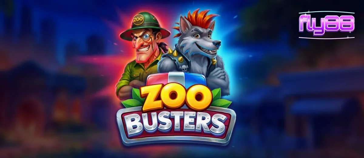 Giao diện trò chơi Zoo Busters với các nhân vật động vật phong cách punk